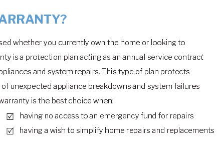 home warranty options